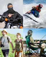 Geyoga 9 Pcs Balaclava Sun Protection Ski Mask Full Face Cover UV Protection Silk Mask Balaclava for Women Men Outdoor Sport(M) Camouflage
