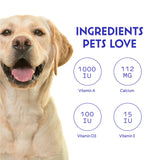 WONDER PAWS Premium Multivitamin for Dogs Daily Multi for Immune, Mood, Joint, Skin, Heart & Digestive Health - 21 in 1 Dog Multivitamins for Optimal Health Essential - 60 Multivitamin Dog Chews