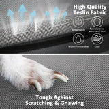 Elevated Dog Bed with Teslin Cooling Fabric - Lightweight Dog Cot for Small Dogs, Waterproof & Washable Breathable Mesh, Raised Pet Bed for Indoor Outdoor Use, Anti-Slip, Easy Clean