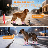 KOOLTAIL Anti Slip Dog Socks Booties to Prevent Licking Paws Scratching, Pet Boots&Paw Protector for Hardwood Floors, Dog Shoes for Winter, Traction Control Grip Socks for Small Medium Large Dogs XL