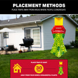 Catchmaster Japanese Beetle Traps Outdoor 6PK, Flying Insect Trap Bag with Lid & Dual Pheromone Food Lure, Hanging Bug Catcher Pest Control for Backyard & Garden, Plants, Trees, Vegetables & Flowers
