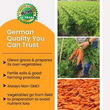 Load image into Gallery viewer, Olewo Original Carrots for Dogs – Fiber for Perfect Poop, Dehydrated Dog Food Toppers for Picky Eaters, Natural Skin &amp; Coat Support, Multivitamin, Probiotics for Digestive &amp; Gut Health, 2.2 lbs
