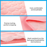 Mannice Dog Cooling Mat, Pet Cooling Mat for Dogs Cooling Blanket for Dogs Dog Cooling Pad for Kennels, Crates, Cars, Indoor & Outdoor Ice Silk Cooling Mat for Extra Large Dogs (Pink, XL(40 * 28"))