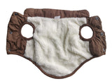 Vedem Dog Windbreak Puffer Vest Coat Pet Quilted Fleece Cold Weather Dog Clothes (L, Coffee)