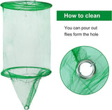 8 Pack Ranch Fly Trap, Disposable Fly Traps Outdoors, Stable Horse Fly Trap, Farm Fly Trap Catcher Killer for Farm/Orchard