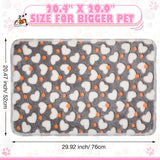 Chumia 18 Pcs Fleece Pet Blanket Soft Warm Sleep Mat Fluffy Cute Puppy Supplies Paw Bone Star Elephant Dot Heart Print Design Bed Blankets for Dog Cat Kitten Animals(30 x 20 Inch,Sweet)