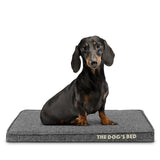 The Dog’s Bed Orthopedic Memory Foam Dog Bed Mattress, Linen Fabric, Grey Linen, Small, 2-Inch