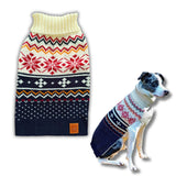 Cozy Acrylic Dog Sweater for Outdoor Adventures—Breathable & Insulating Knit—Classic Fit—Backpacking Gear for Dogs—Dog Hiking Gear—Dog Camping Gear (Large, Nordic)