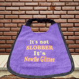 Unique Handmade Newfoundland Dog Bib - Personalized Colors, Waterproof Backing, and Adjustable Fit for all breeds - stylish - choose your size - newfy glitter