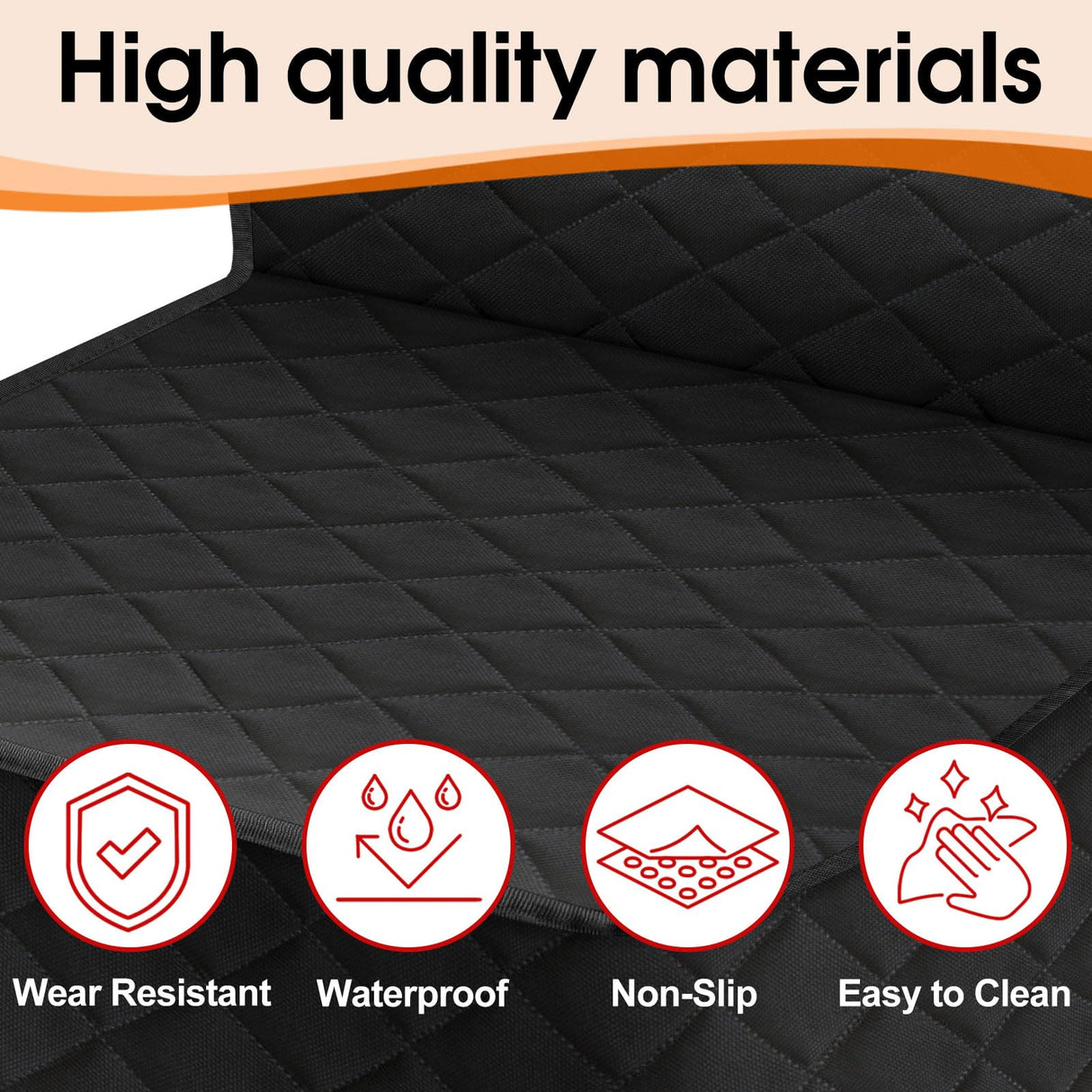 NECKORY 2 Pack Front Dog Seat Cover, Waterproof Car Seat Covers for Dogs Nonslip Scratch-Proof Dog Seat Cover Front Seat Cover for SUV, Sedans,Trucks,Cars - S, Black