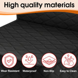 NECKORY 2 Pack Front Dog Seat Cover, Waterproof Car Seat Covers for Dogs Nonslip Scratch-Proof Dog Seat Cover Front Seat Cover for SUV, Sedans,Trucks,Cars - S, Black