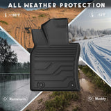 KARPAL Floor Mats Fit for Toyota Camry 2025 2026 (Including Hybrid), Custom Fit All Weather TPE Camry Accessories 1st & 2nd Row Floor Liners