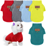 Sunnymove 5 Pcs Fleece Dogs Sweaters for Small Medium Large Puppy Cat Pet Winter Soft Warm Pullover Jumper Turtleneck Sweatshirt Clothes Apparel Outfit (M)
