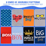 Wildox 8 Pcs Pet Shirts for Small Dogs Cats,Soft and Breathable Dog Printed Clothes with Cute Patten,Dog Sweatshirt Outfit for Chihuahuas Papillons Pomeranian (for Cool boy, Medium)