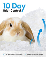 BUCATSTATE Hamster Bedding 70L, 99% Dust-Free Guinea Pig Bedding Odor Control Paper Bedding, Cozy Small Animal Bedding for Rabbit Rat Syrian Dwarf Hamsters Gerbils (White)