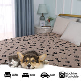 Waterproof Dog Bed Cover - nanbowang Pet Blanket Sofa Couch Furniture Protector for Kids Children Dog Cat, Reversible (40x50 Inch Pack of 1, Beige)