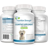 Nutrition Strength Cognitive Support for Dogs, Promotes Dog Brain Health, Mental Support Supplement for Cognitive Difficulties, 120 Chewable Tablets