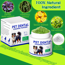 Load image into Gallery viewer, Dog Dental Powder, Dog Teeth Cleaning Powder, Targets Tartar &amp; Reduces Plaque &amp; Bad Breath - Teeth Cleaning Made Easy Eliminate - Meat-Flavored Formulated
