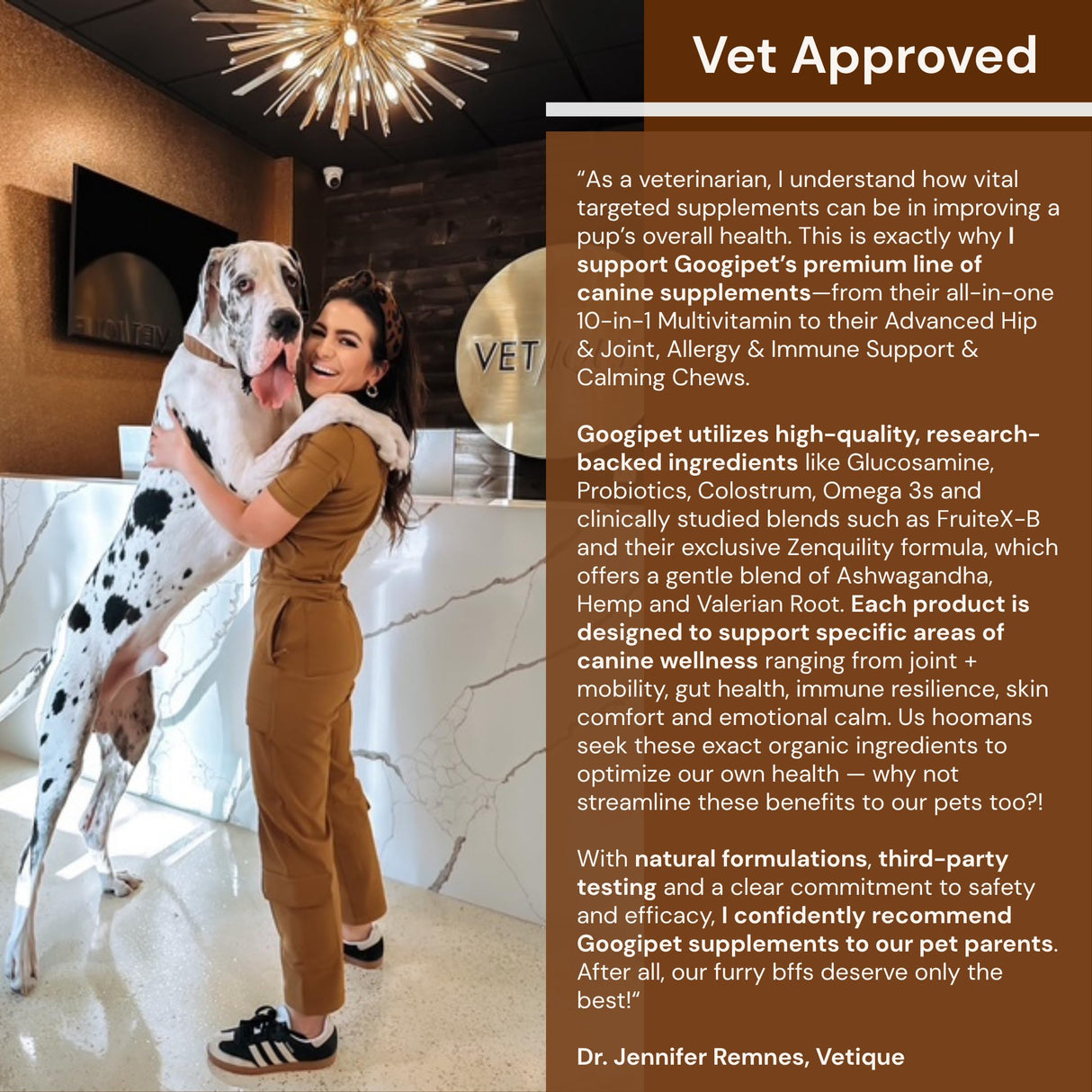 Googipet Premium Dog Multivitamin Chewable, Dog Vitamins and Supplements, Puppy Vitamins & Senior Dogs Probiotics for Gut Health + Vitamin C, Glucosamine for Dogs Joint Support (Chicken Flavor)