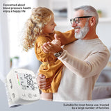 Blood Pressure Monitor Digital Wrist BP Machine Automatic BP Cuff (5.3 to 7.7 in) with 2 Users 180 Memory Voice Large LCD Display Adjustable Cuff USB Charging Carrying Case,White