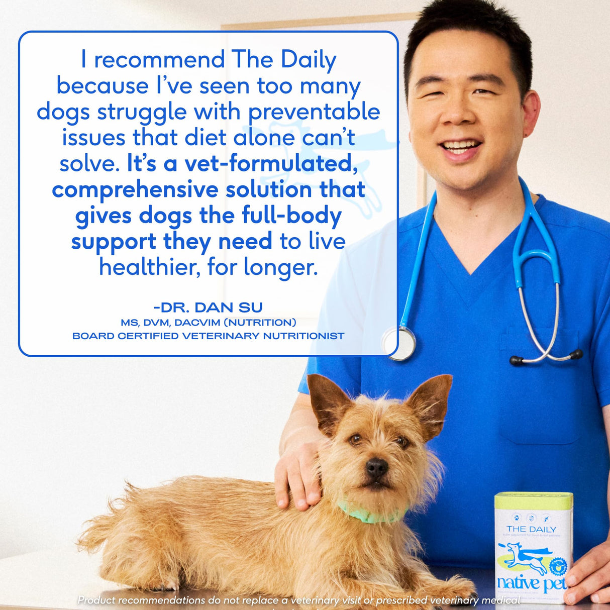Native Pet Dog Vitamins & Supplements - 11-in-1 Multivitamin Powder for Dogs Food Topper - Collagen, Glucosamine, Probiotics, Omega & More- Supports Healthy Gut, Mobility & Overall Health -120 Scoops