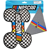 design LAB, Inc. NASCAR Official Merchandise | NASCAR Toy Bone Plush & Bandana, Medium | Soft Squeaky Pet Toy for Dogs Gift Set