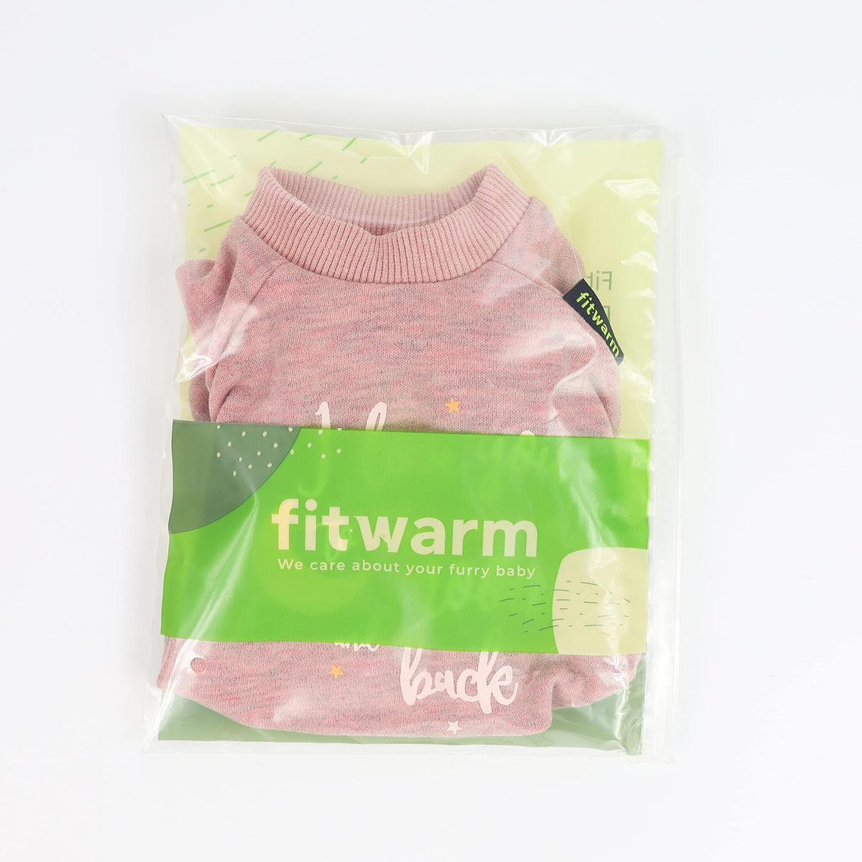 Fitwarm I Love You to The Moon and Back Dog Pajamas, Dog Clothes for Small Dogs Girl, Pet Onesie, Cat Outfit, Mid-Weight Velvet, Pink, Large