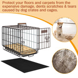 Drydiet PVC Pet Crate Floor Protection Mat 29" X 44" XXL Washable Floor Covering Reusable Waterproof Non Slip Rug Whelping Pad for Pet