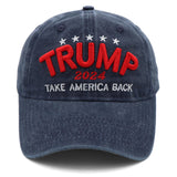 Trump Hat Trump Merchandise Take America Back Donald Trump Slogan Hat Embroidered Adjustable Baseball Cap