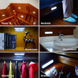 3 Pack 7” Motion Sensor Lights Indoor Battery Operated, Stick on LED Light for Closet, Stairs, Under Cabinet, Cool White