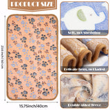 Tatuo 12 Pieces 16 x 24 Inch Dog Blanket Super Soft Warm Cat Sleep Mat Pet Kitten Doggy Fluffy Fleece Blankets with Cute Dog Paw Bone Star Elephant Patterns Printed Fluffy Blanket for Small Cat Puppy