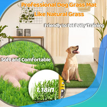 Load image into Gallery viewer, STARROAD-TIM 43.5 x 29.8 inches Fake Grass Pee for Dogs Artificial Grass Rug Pad for Puppy Potty Washable Grass Mat for Pet Training with Drainage Hole
