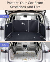 NOBLE DUCK SUV Cargo Liner Waterproof Scratch-Resistant for Dogs Pet Trunk Mat with Non-Slip Bumper Flap Protector Heavy-Duty Cover for Sedans SUV