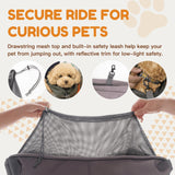 Tirige Pet Sling Carrier for Small Dogs and Cats, Hands-Free Crossbody Bag with Safety Leash, Multiple Pockets, Gray, 5-15 lb