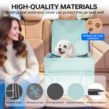 Dog Booster Car Seat with Washable Removable Cover for Small Dogs up to 13 lbs,Fits Car Truck SUV,(Green).