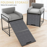 Pet Stairs Ramp with Seat,Dog Window Perch with Stairs and Storage,Dog Seat with Ramp Steps,Folding Pet Ramp for Dogs Cats,Bunk Bed Chair with Sofa Cushion for Bed Couch Office,Hold Up to 110 lbs