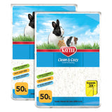 Kaytee Clean & Cozy White Paper Bedding, Made for Small Animals, 100 Liters, Pack of 2