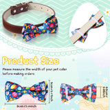 30 Pieces Easter Collar Dog Bow Ties Rabbit Bows for Dogs Ties Attachment with Elastic Bands Collar Detachable Charms for Grooming Accessories Easter Costume