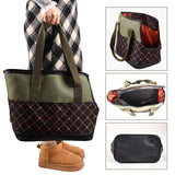 GOOPAWS Dog Purse Carrier for Small Dogs, Soft-Sided Tote Bags with Pocket Dog Travel Supplies Portable Dog Sling with Anti-Slip Bottom