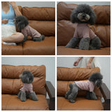 Premium Yoga-Fabric Dog T-Shirt – Breathable, Stretchy, Anti-Shedding Pet Clothes for All Seasons, Small to Large Dogs Dusty Pink 3XL