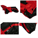 Pet Apparel Large Dog Clothing Raincoat Pet Clothes Rain Coat For Big Large Dogs Red Green Waterproof (L-L, Red)