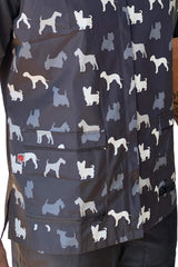 Ladybird Line 815 - Waterproof Men's Terrier Pet Grooming Accent Jacket Ideal for Pet Groomers and Hair Stylists - Solid Back - 4XL