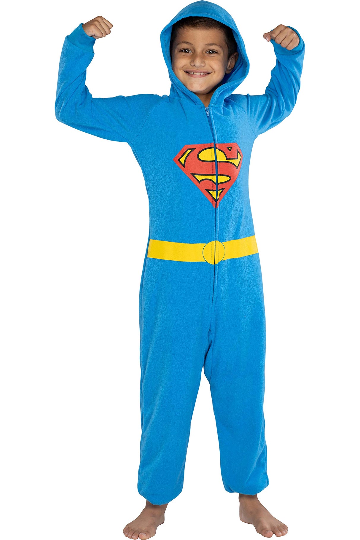 DC Comics Justice League Superhero Matching Family Pajamas Union Suit (Boys, Superman, L/XL)