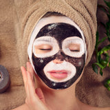 100 Pieces Gauze Mask Large Precut Gauze Face Masks Soft Pads White Net Natural Spa Skin Paper Sheet for Home Beauty Salon DIY Mesh Face Care Beauty Salons