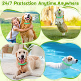 Trihood Natural Flea & Tick Prevention Dog Collars – 2-Pack Adjustable Waterproof Collars with Essential Oils (Lemon Eucalyptus, Citronella, Lavender, Linalool), Safe for All Breeds