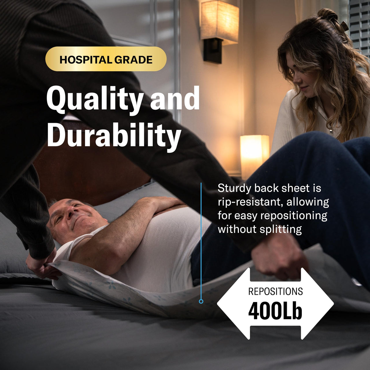 Chucks MAX Hospital Bed Pads Disposable Adult 30 x 36 Breathable Incontinence Pads - XX-Large Pee Pads for Elderly Adults - Heavy Duty Absorbency Underpads - 400 Lbs. Patient Repositioning [26 Pads]