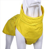 Adjustable Waterproof Dog Raincoat for Dogs,Lightweight Pet Rain Jacket Puppy Clothes with Reflective Strip for Small Medium Large Dogs (Yellow, Large)