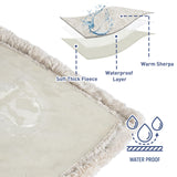 Kritter Planet Large Waterproof Bed Blanket for Intimacy, King Size Love Couples Bed Cover Leakproof, Reversible Protector Furniture Couch Cover for Dogs Pets, Washable, Stain Proof, Hair Resistant
