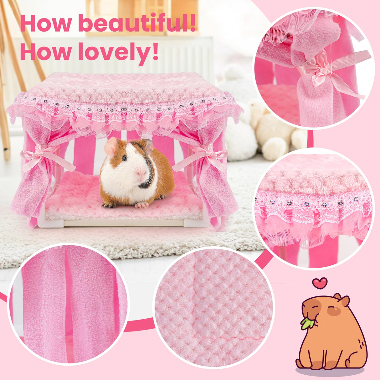 NAPLORD Guinea Pig Bed & Guinea Pig Hideout: C&C Cage Cozy Hideaway-Guinea Pig Toy