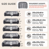 Bedsure SupportMax™ XL Orthopedic Dog Beds Large Sized Dog - Extra Thick Supportive Dogs Couch with Waterproof Washable Cover, Extra Large Comfort Pet Sofa with Soft Sherpa & Nonskid Bottom, Grey, 42"